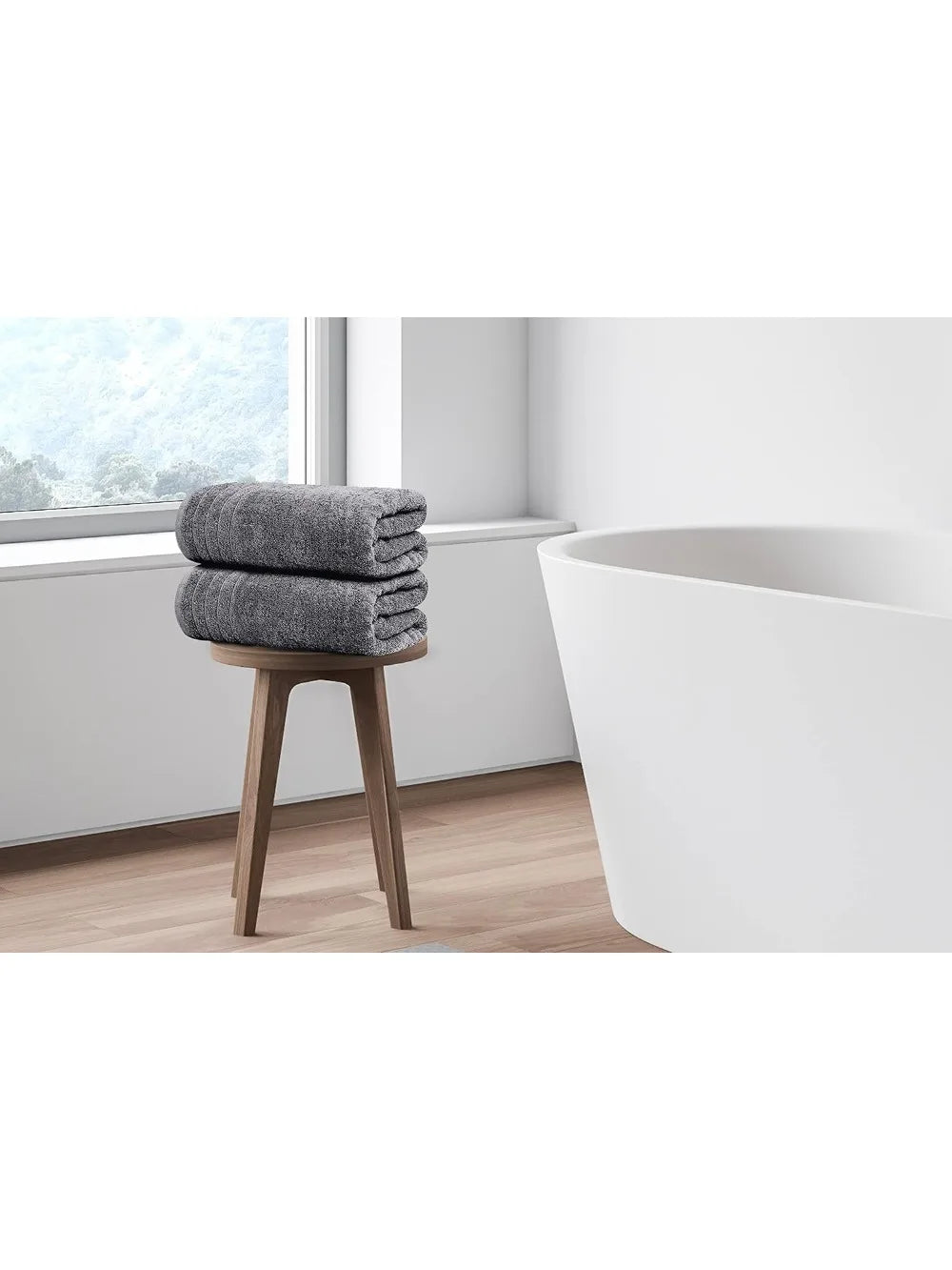 Bath Towels 100 Percent Cotton 4 Pack Bundle Value