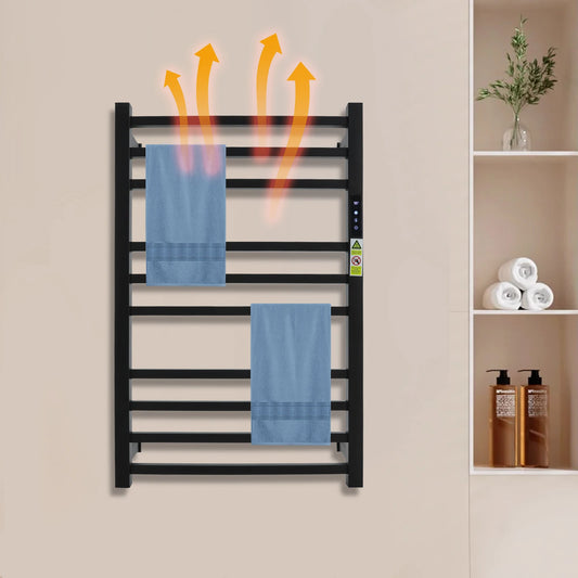 Towel Warmer Rack Stainless Steel Wall Mounted with Timer