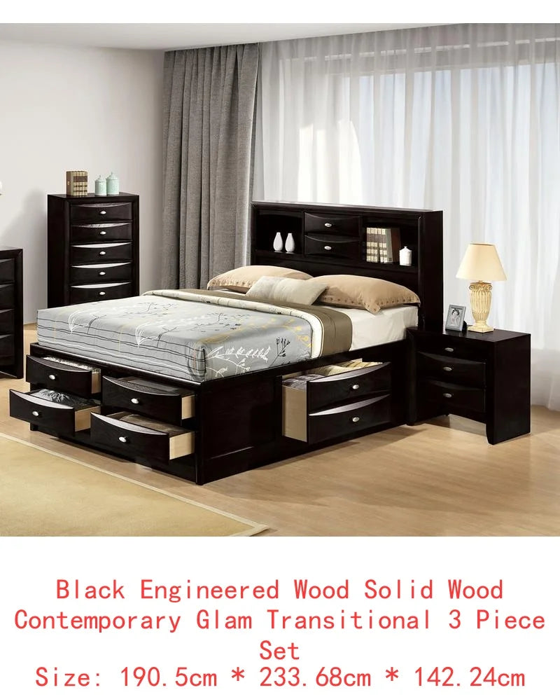 Bed With Footboard Drawers For Bedroom Storage And Organization