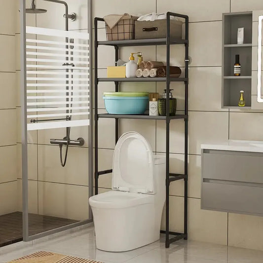 Over-Toilet Storage Rack Three-Tier Metal Freestanding