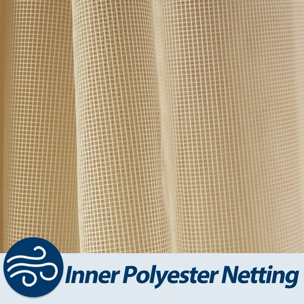 Frame Gazebo With Hardtop Curtains For Weather Protection