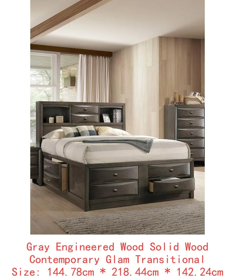 Bed With Footboard Drawers For Bedroom Storage And Organization