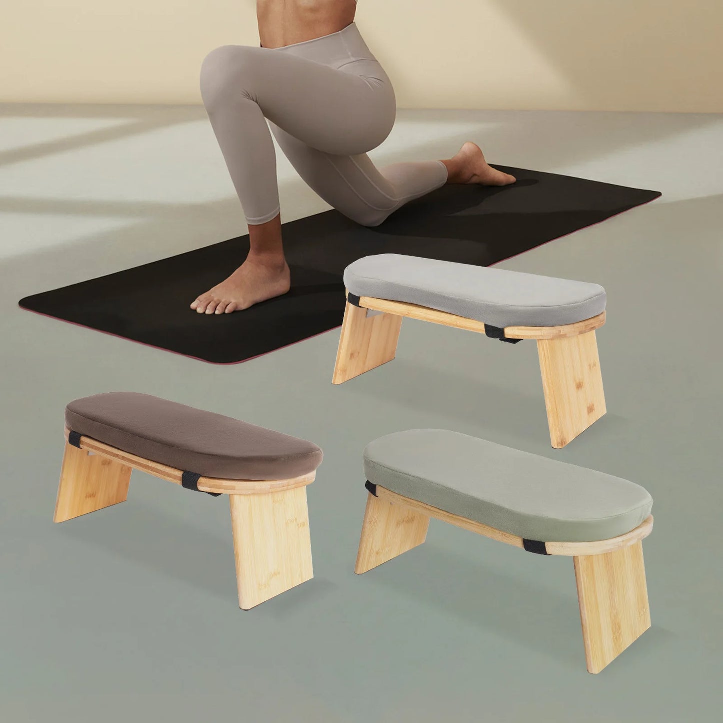Bymaocar Foldable Ergonomic Meditation Bench