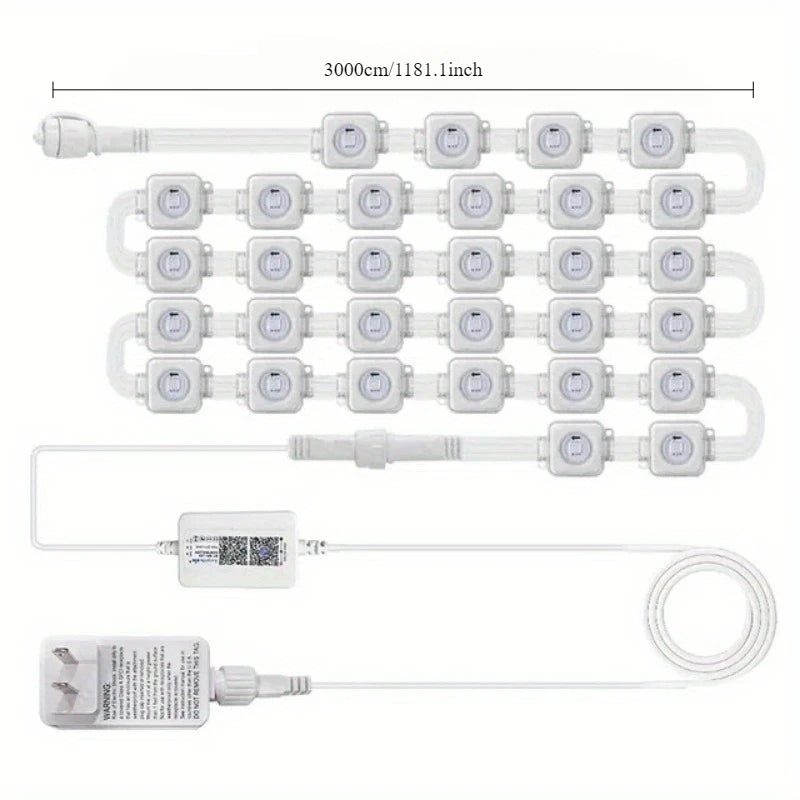 MIMIRG Outdoor RGBIC LED String Lights with App Control