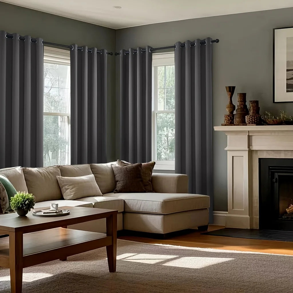 CN Zhejiang Solid Perforated Curtains for Darkening Living Rooms