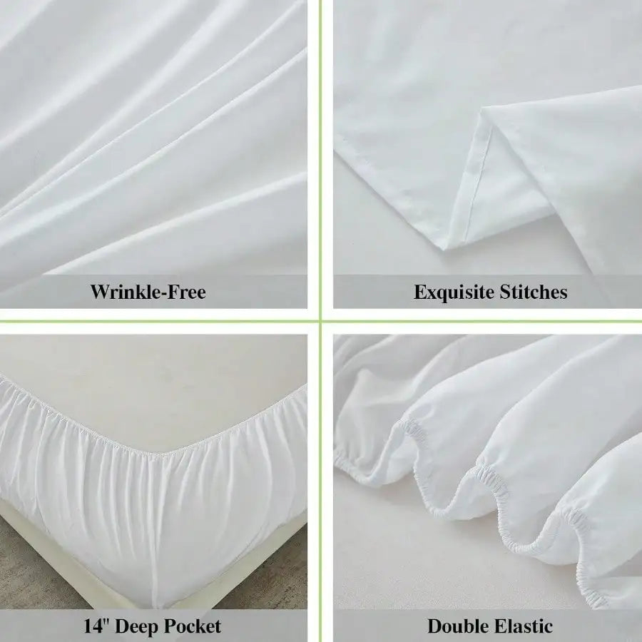 Ultra Soft Brushed Microfiber Sheet Set with Cooling Benefits