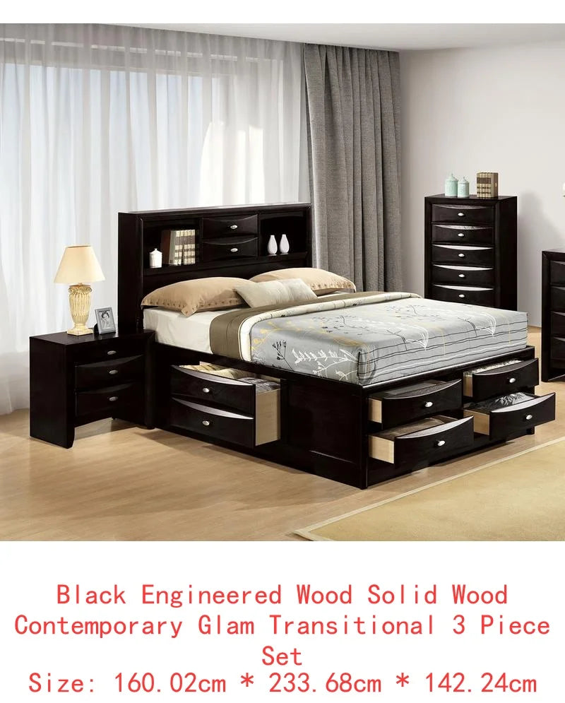 Bed With Footboard Drawers For Bedroom Storage And Organization