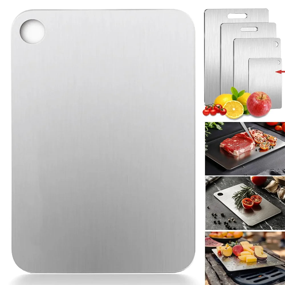 Cutting Board Double-Sided 304 Stainless Steel Antibacterial