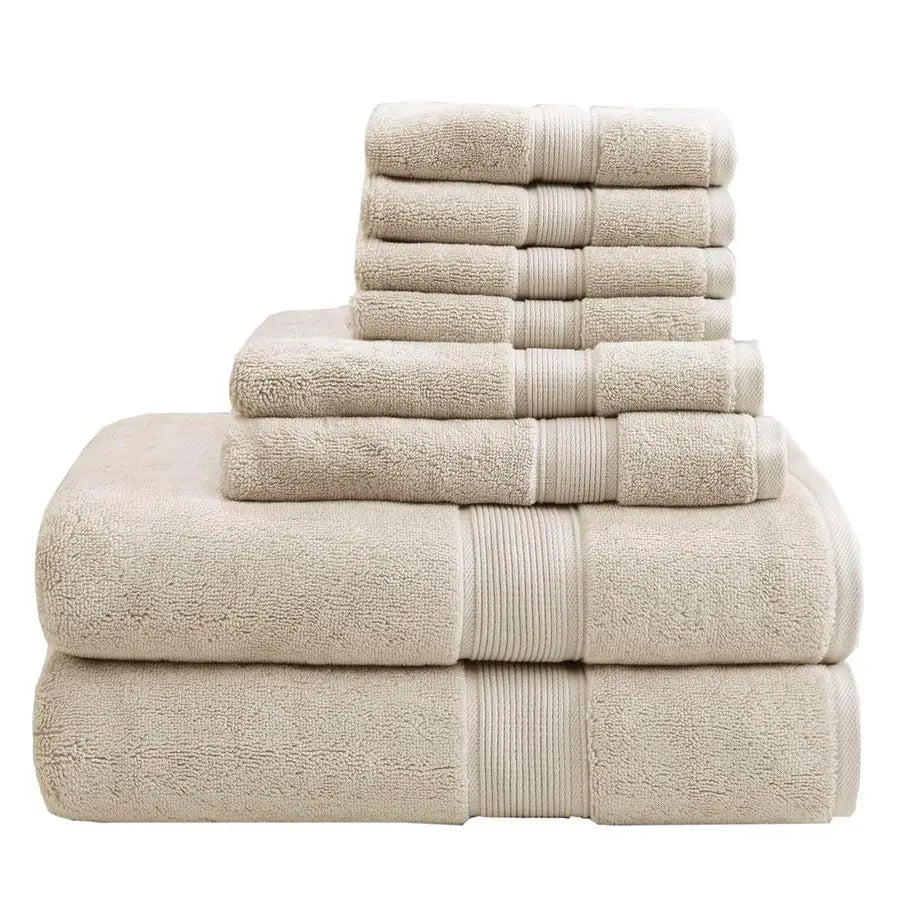 Bath Towel Set 100 Percent Cotton Highly Absorbent Everyday Use