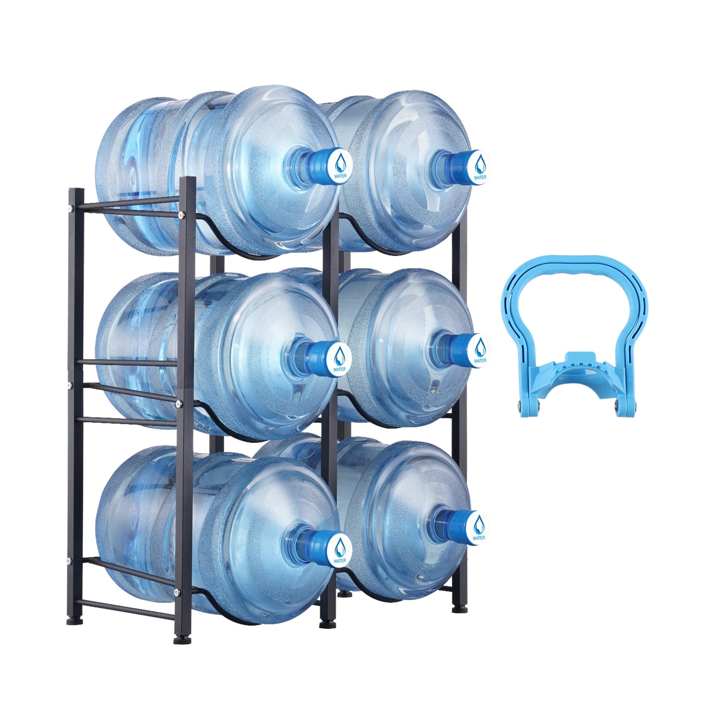 SucceBuy Water Bottle Holder 5-Tier Iron Rack For Kitchen