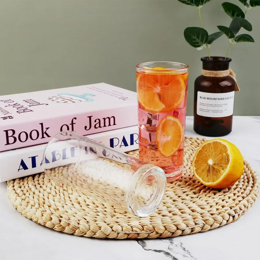 NONEDrinkware 24-Pack Tall Clear Glasses For Cocktails