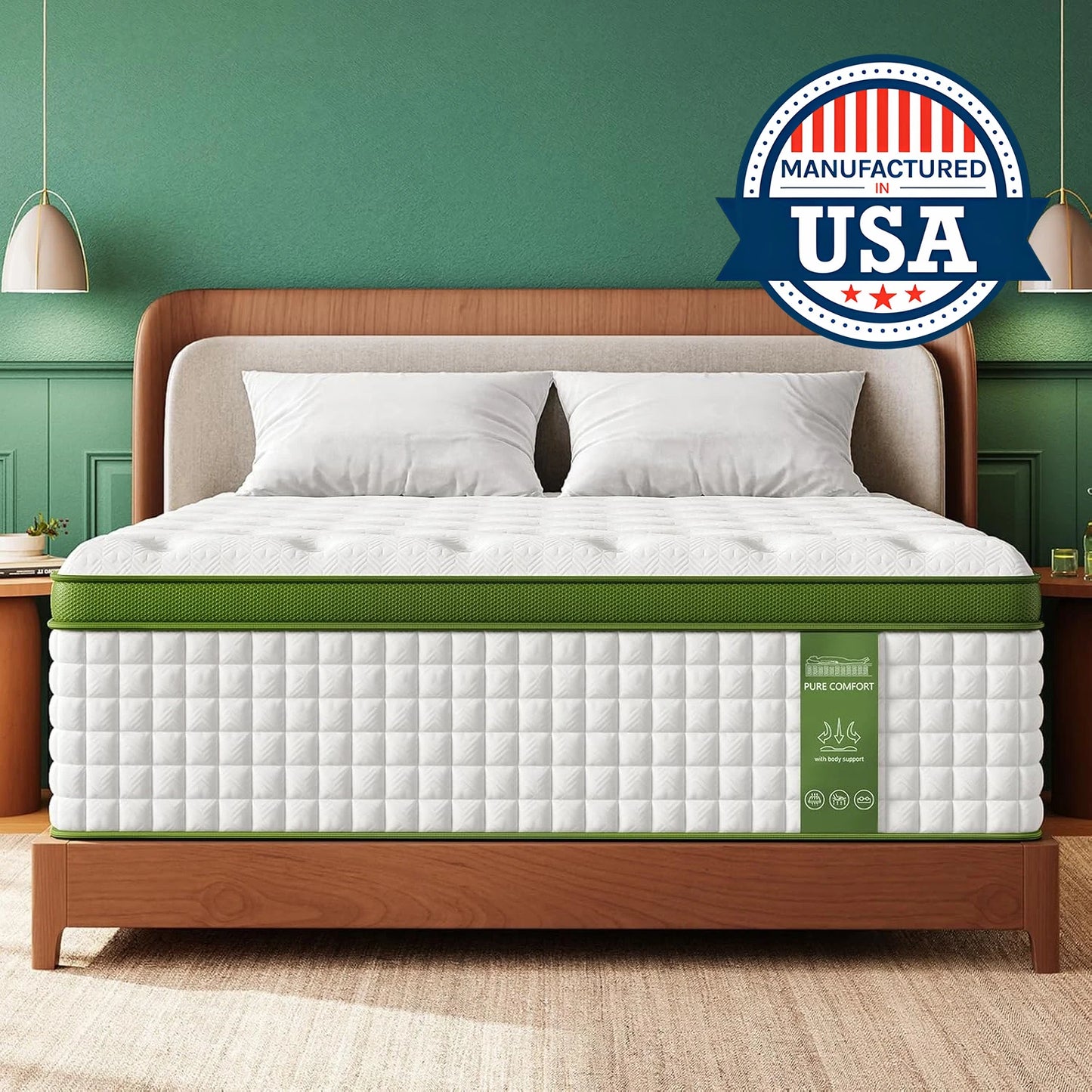 BedStory Hybrid Mattress With Gel Memory Foam And Pocket Springs