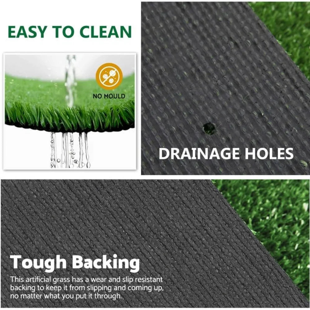 Artificial Grass Outdoor Lawn Faux Turf Rug for Patio