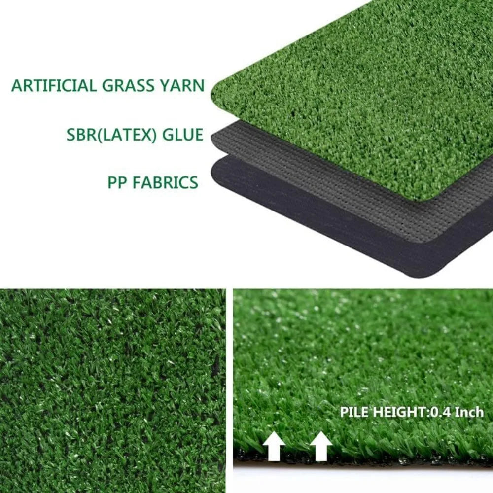 Artificial Grass Outdoor Lawn Faux Turf Rug for Patio