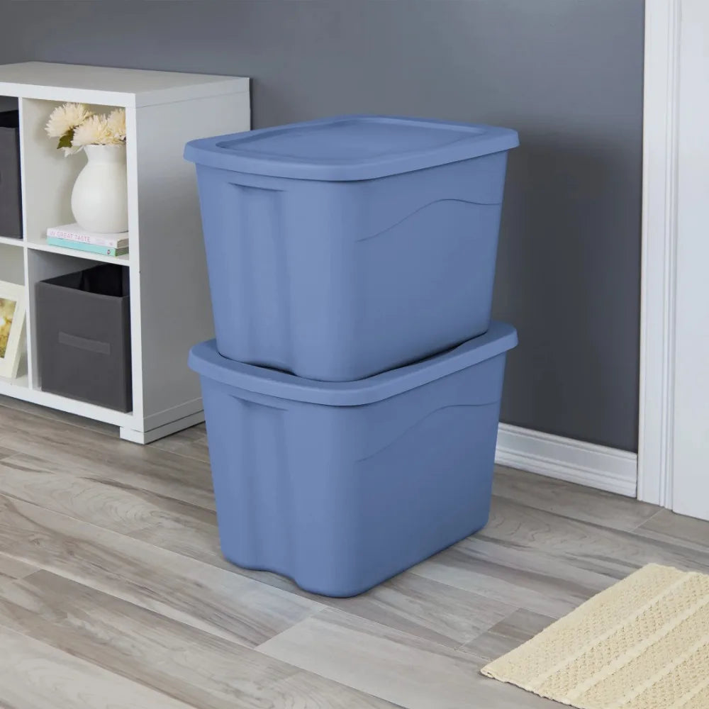 Sterilite Plastic Storage Bin With Snap-On Lid For Home Organization