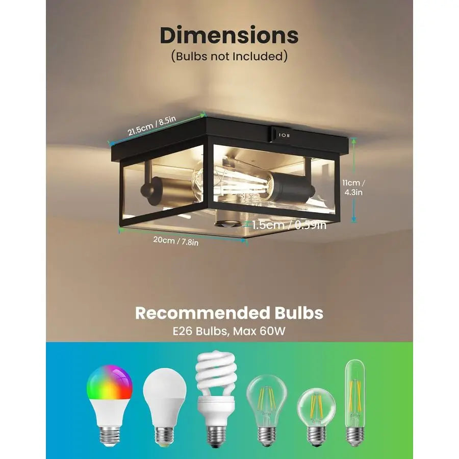 Ceiling Light Motion Sensor Flush Mount Exterior Fixture