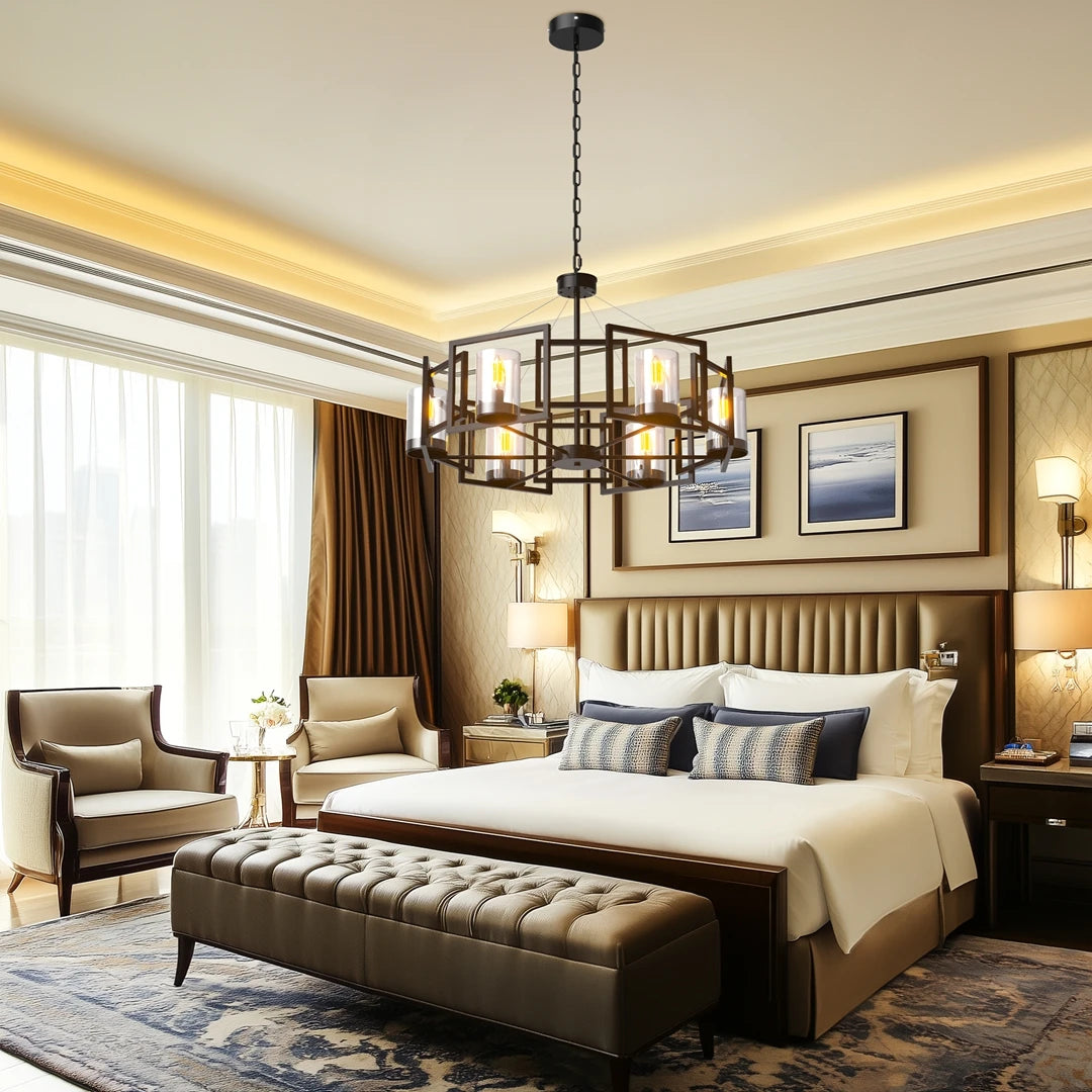 Vrygle Chandelier Industrial 6-Light Pendant Lamp Fixture