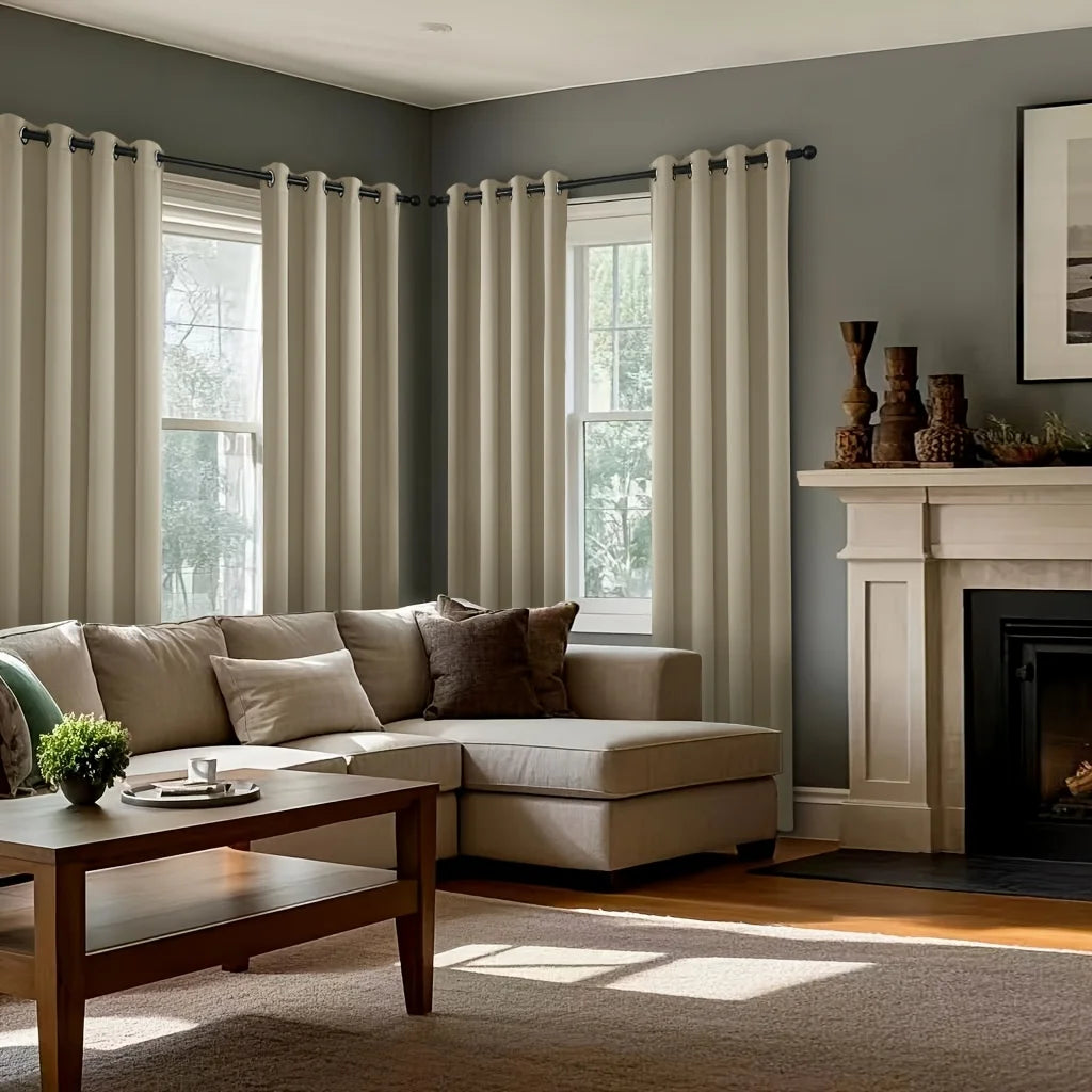 CN Zhejiang Solid Perforated Curtains for Darkening Living Rooms