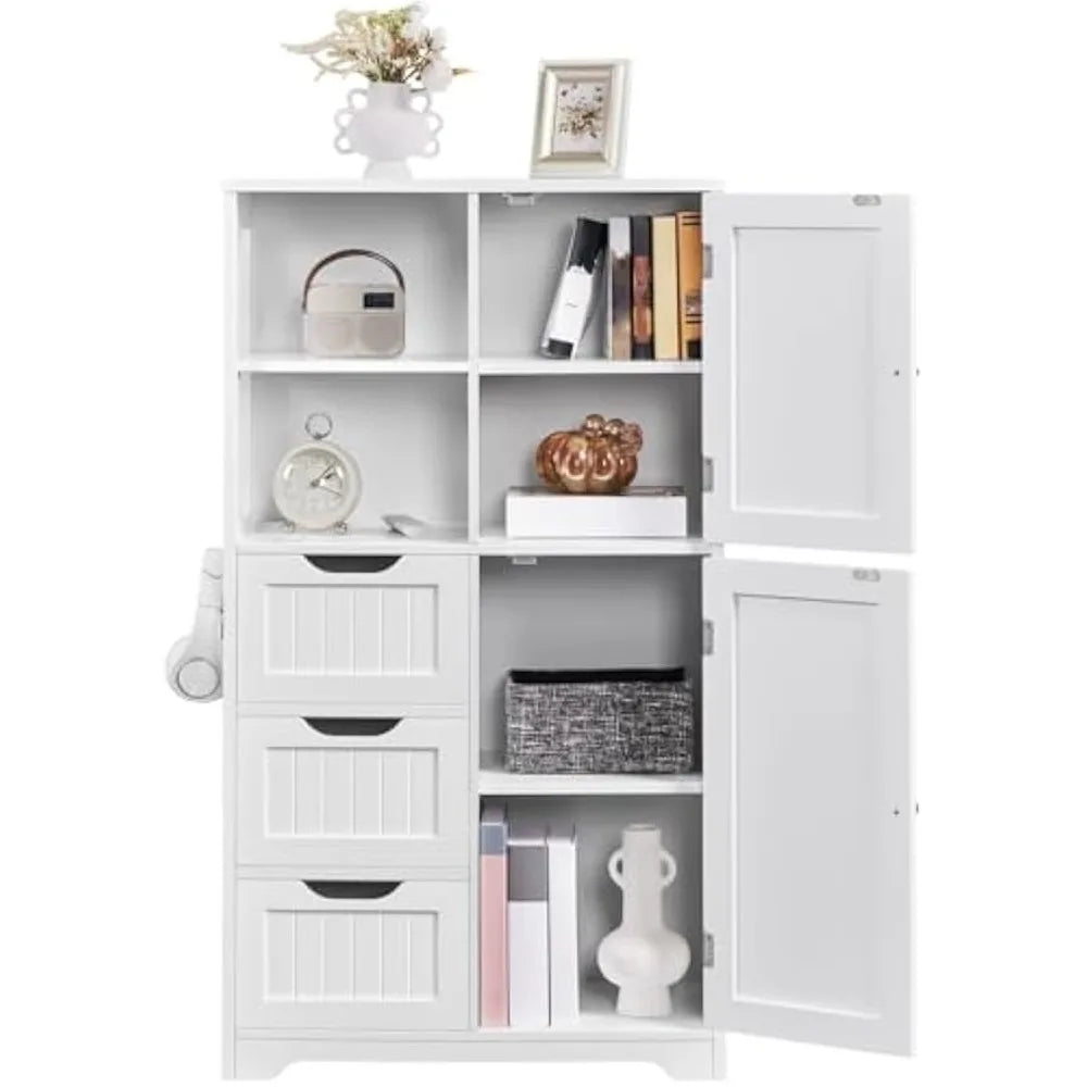 Bathroom Floor Cabinet Wood Home Organization Solutions