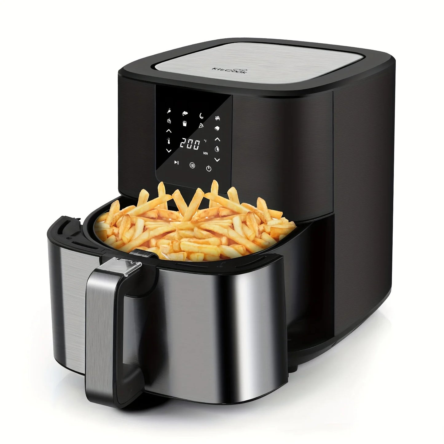 KitCook Air Fryer 1500W With 8 Presets Digital Touch Screen