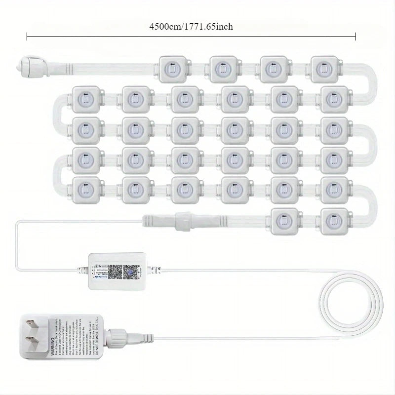 MIMIRG Outdoor RGBIC LED String Lights with App Control