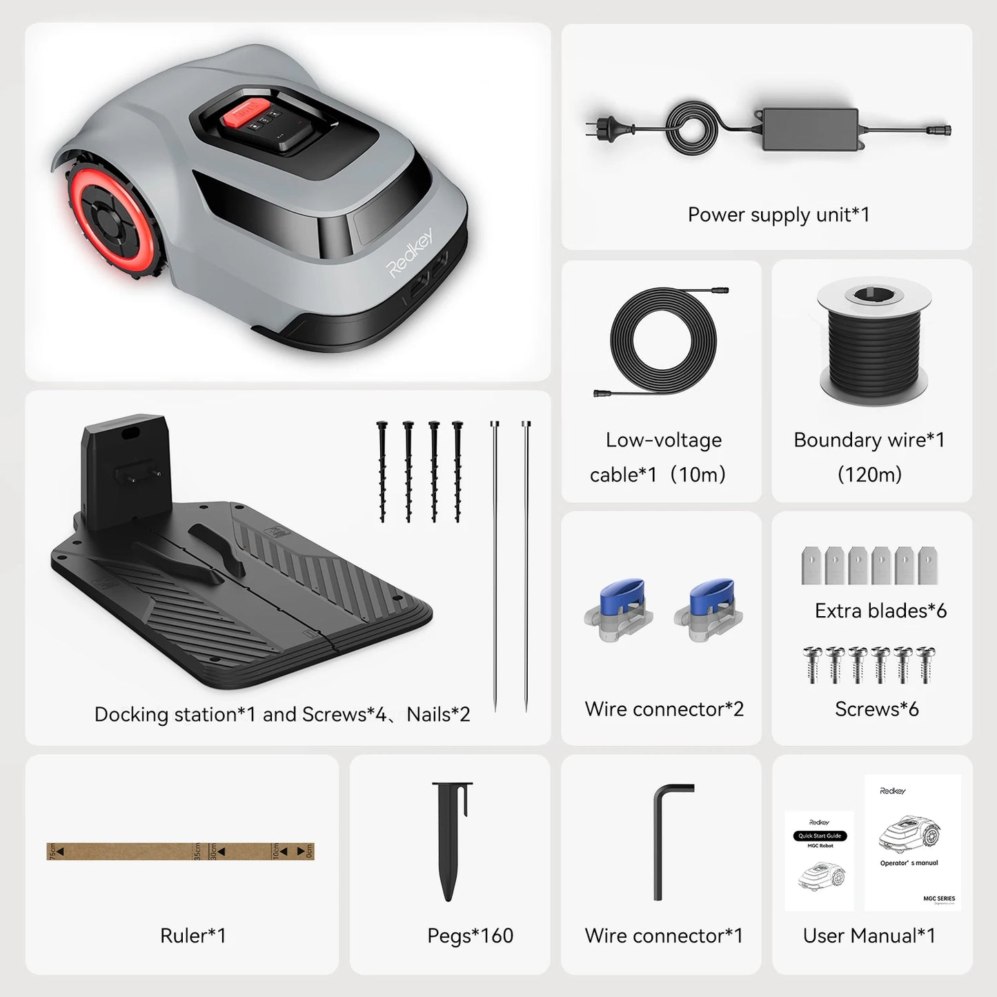 Redkey Robotic Lawn Mower With C-TOF Technology And App Control