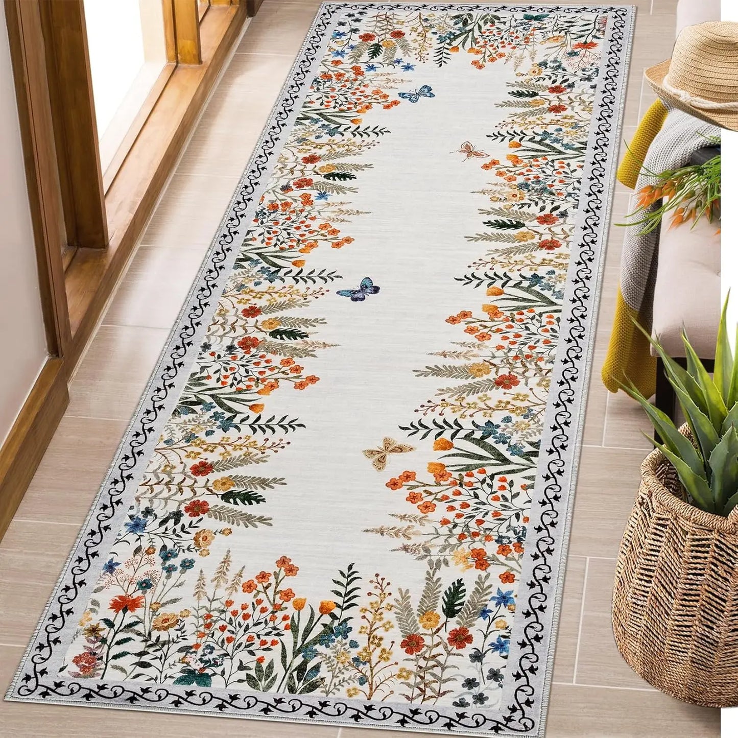 HiMISSH Area Rug Non-Slip