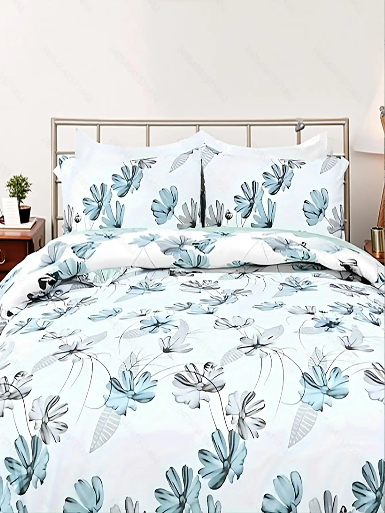 Duvet Set Floral For Dormitory And Apartment Use Home Decor