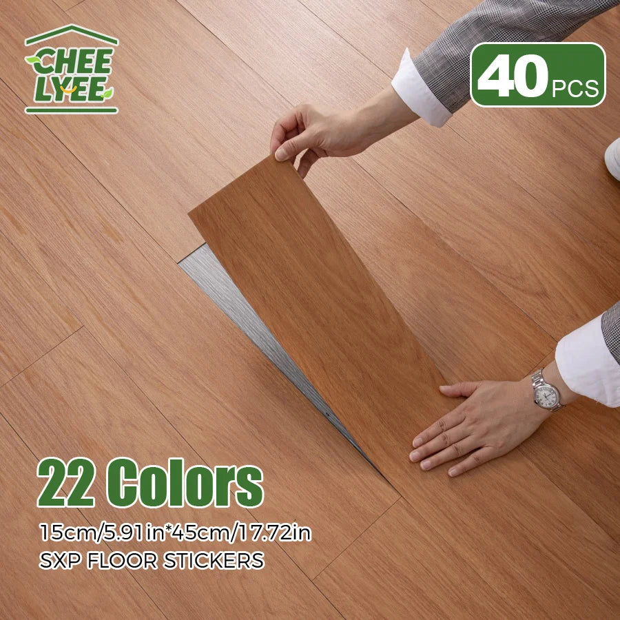 Self-Adhesive Wood Grain Strips Peel-and-Stick Wall Decals