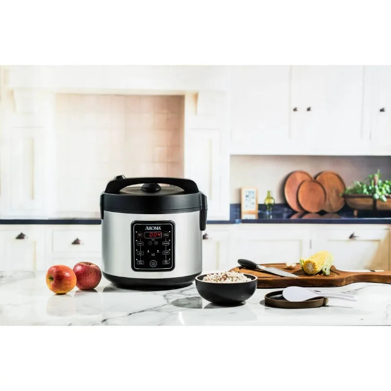 PGY Digital Multicooker Rice Cooker Stainless Steel