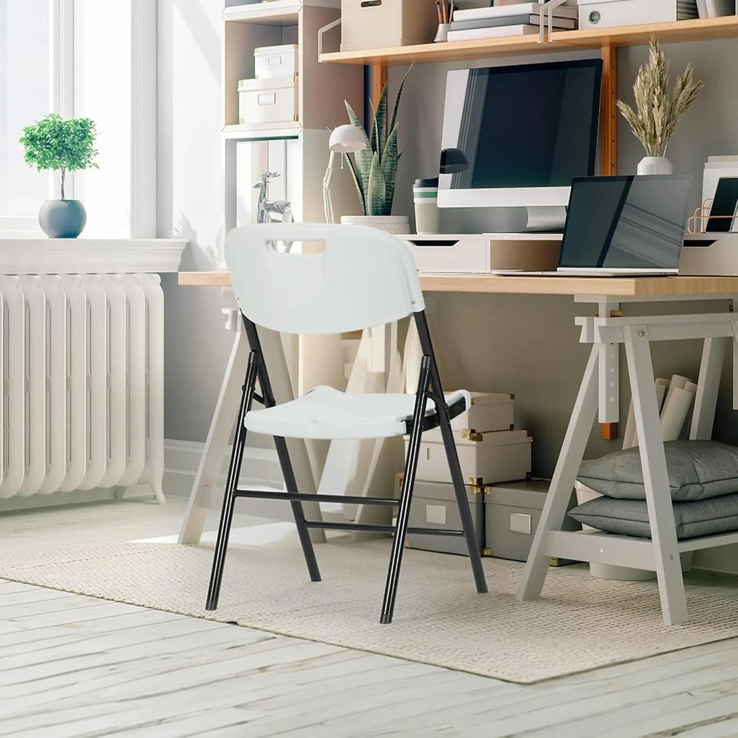 XMSJ Folding Chair Commercial Grade 800 LB Capacity