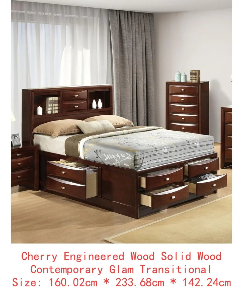 Bed With Footboard Drawers For Bedroom Storage And Organization