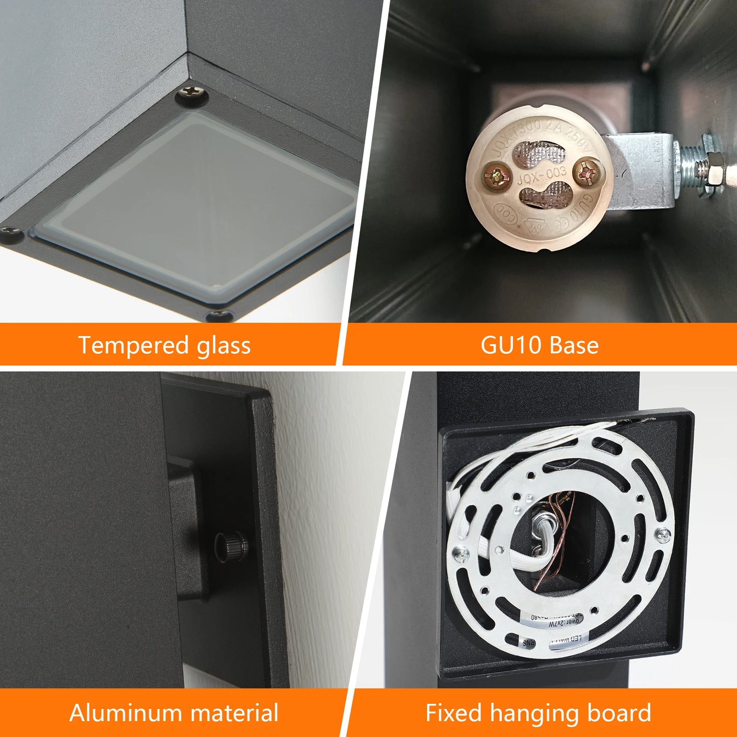 ARLGSITE Outdoor Wall Light IP65 Aluminum Gu10 Up Down Sconce