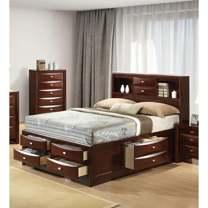 Bed With Footboard Drawers For Bedroom Storage And Organization