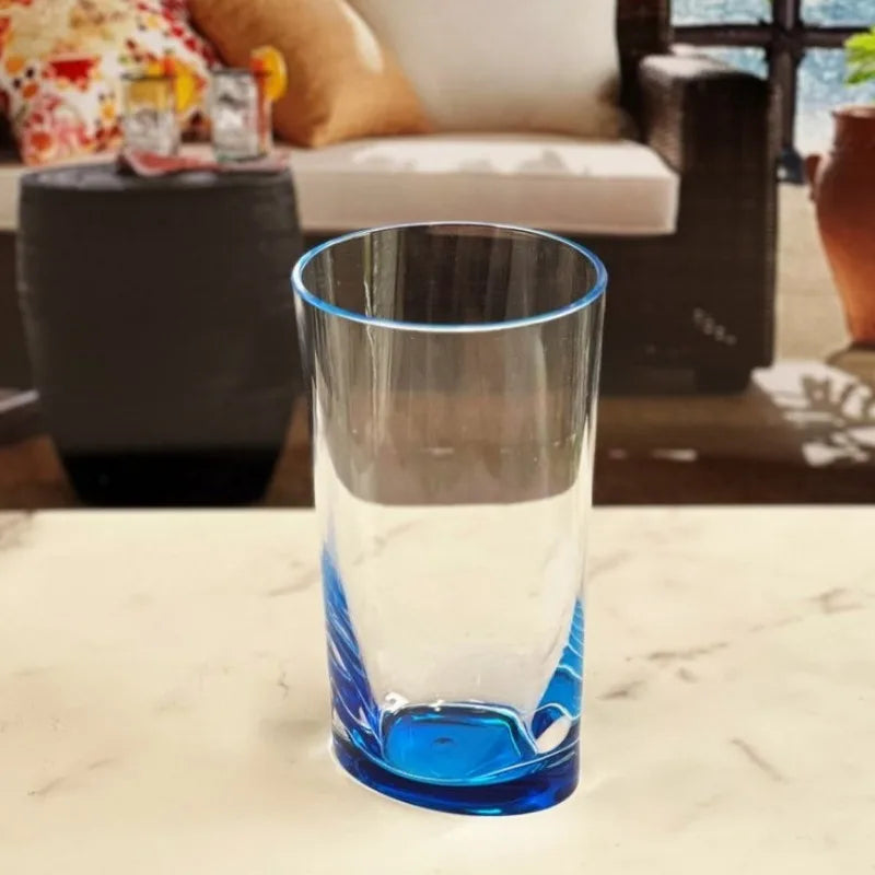 CANYAN Round Transparent Glass Drinking Tumblers for Home Use