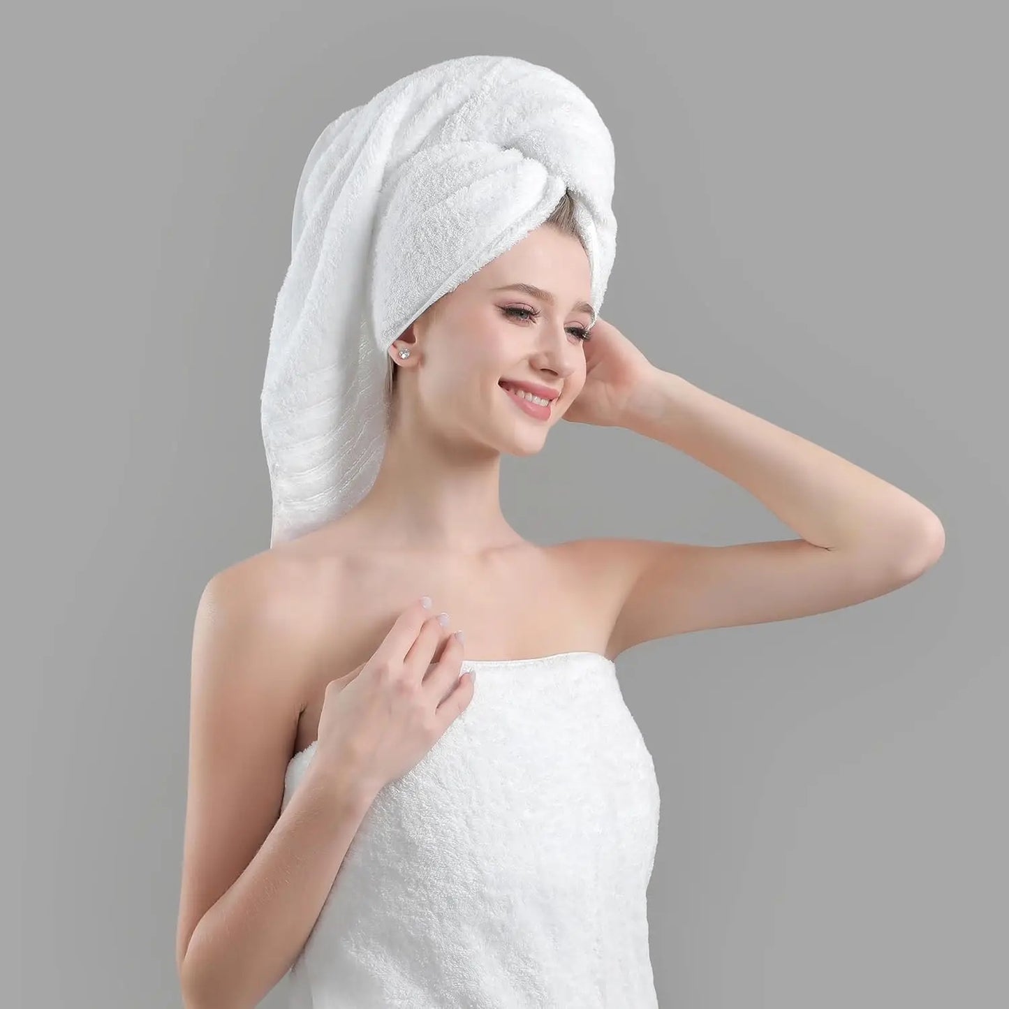 Bath Towels 100 Percent Cotton 6 Pack Ultra Absorbent