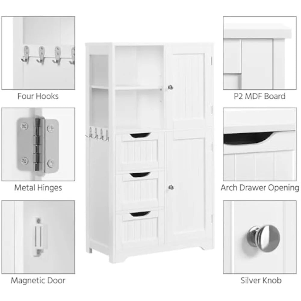 Bathroom Floor Cabinet Wood Home Organization Solutions